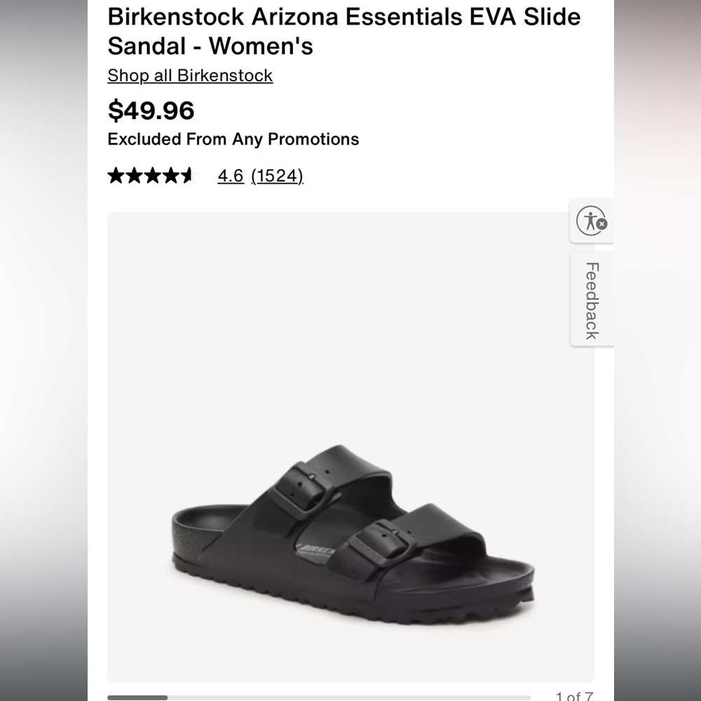 Birkenstock Black Sandals